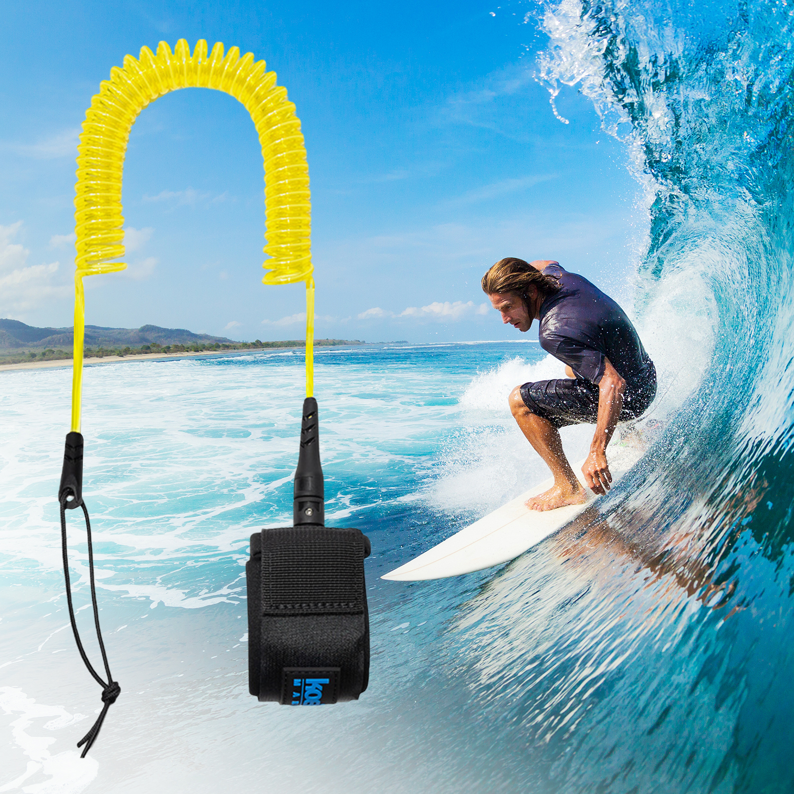 Surfboard Leash 10FT SUP Ankle - Surfboard Leash Ankle ulasan dan harga