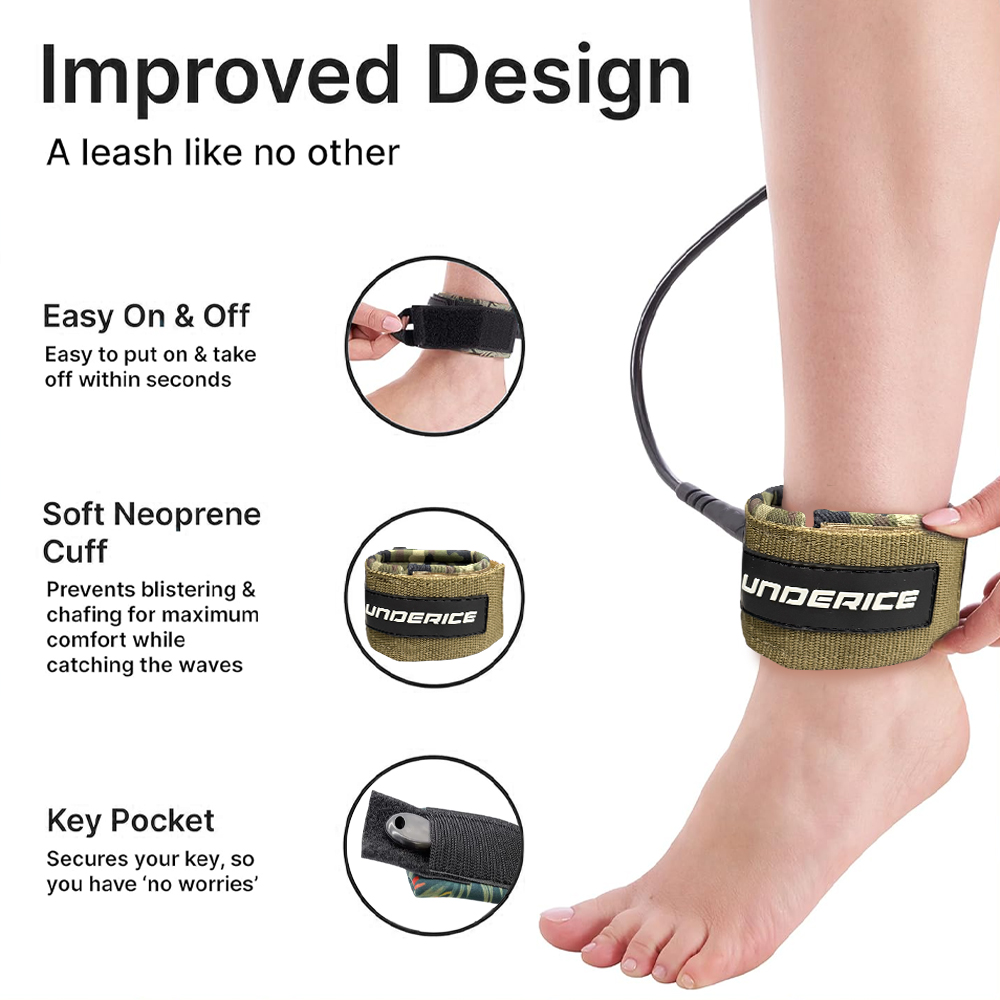UICE SUP Board Surf Leash Surf - Surfboard Leash Ankle ulasan dan harga
