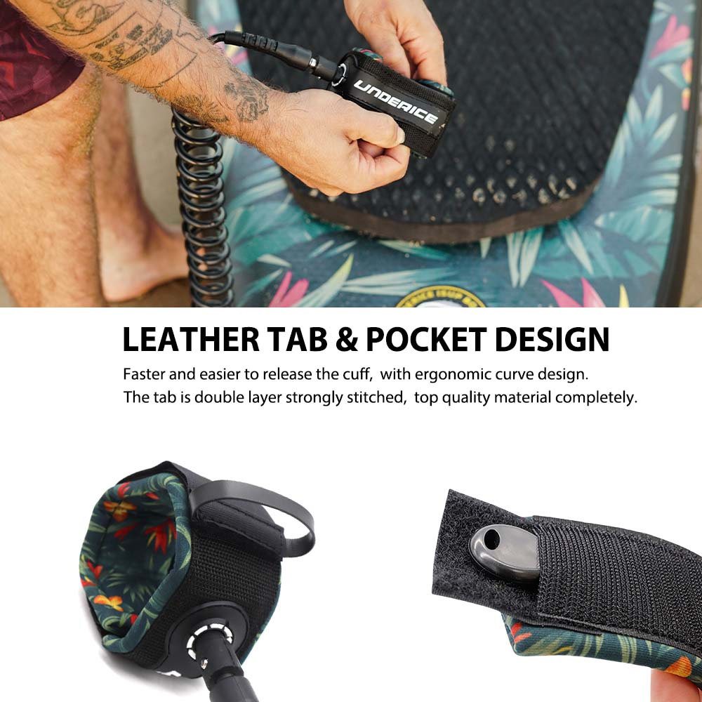 SUP Paddle Leash 7MM 11-10FT S - Surfboard Leash Ankle ulasan dan harga