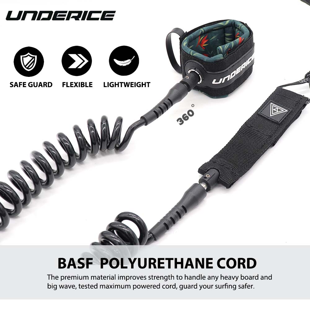 SUP Paddle Leash 7MM 11-10FT S - Surfboard Leash Ankle ulasan dan harga