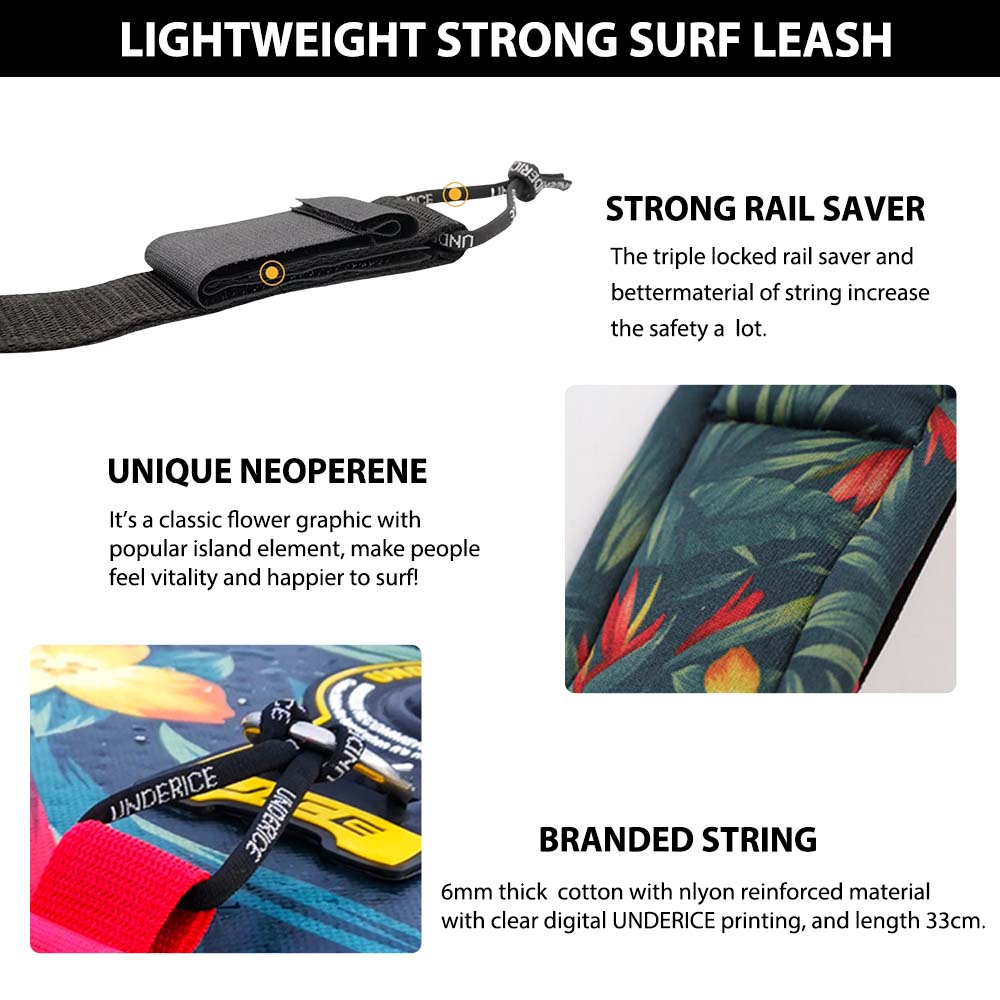 SUP Paddle Leash 7MM 11-10FT S - Surfboard Leash Ankle ulasan dan harga