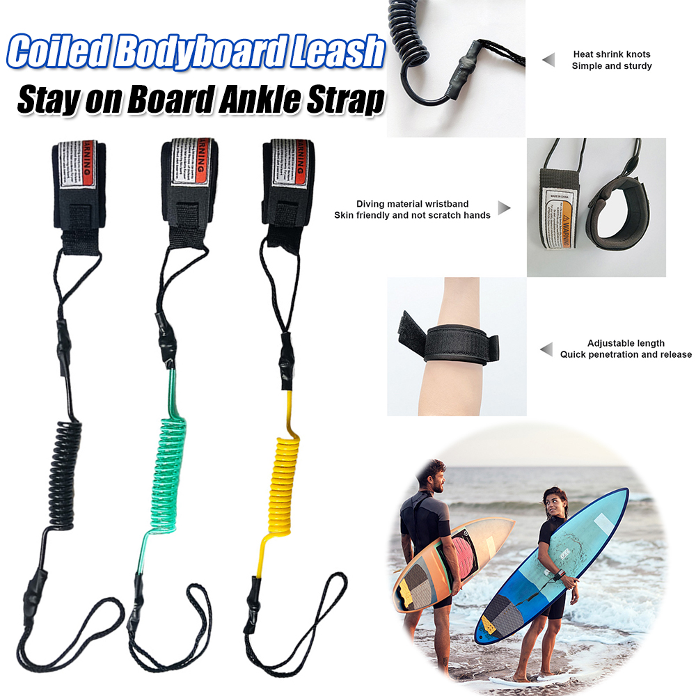 Premium Coiled Body Board Leas - Surfboard Leash Ankle ulasan dan harga