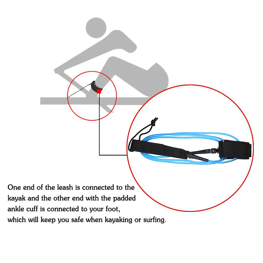 6ft 5.5MM TPU Surfboard Ankle  - Surfboard Leash Ankle ulasan dan harga